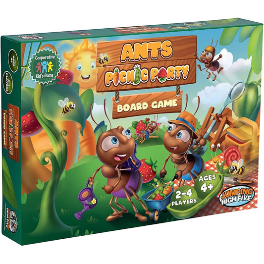 Ants' Picnic Party Board Game! Help the ants collect tasty snacks and race - Help kids ages 4 and up learn new skills through teamwork - The perfect family board game