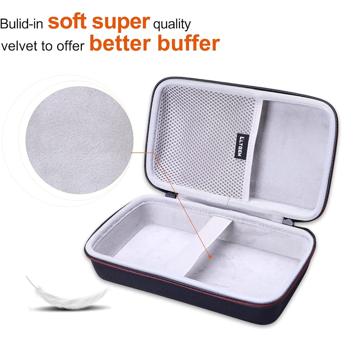 L LTGEM EVA Hard Case for Zoom H8 8 Input 12 Track Portable Handy Recorder - Travel - Protective Carry Storage Bag