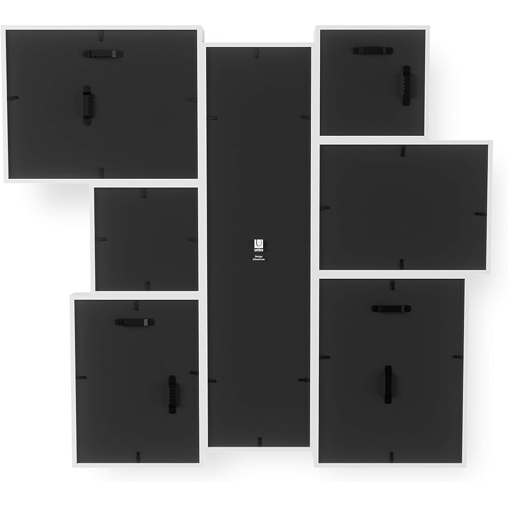 umbra Wall Display Photo Display Photo Frame White W60 x D55 x H7cm EDGE 21005423660