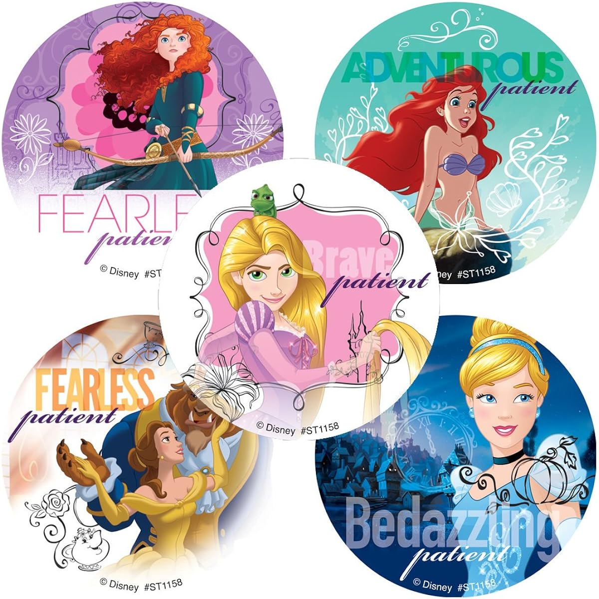 Disney Princess Friendship Patient Stickers - Prizes and Giveaways - 100 Per Pack