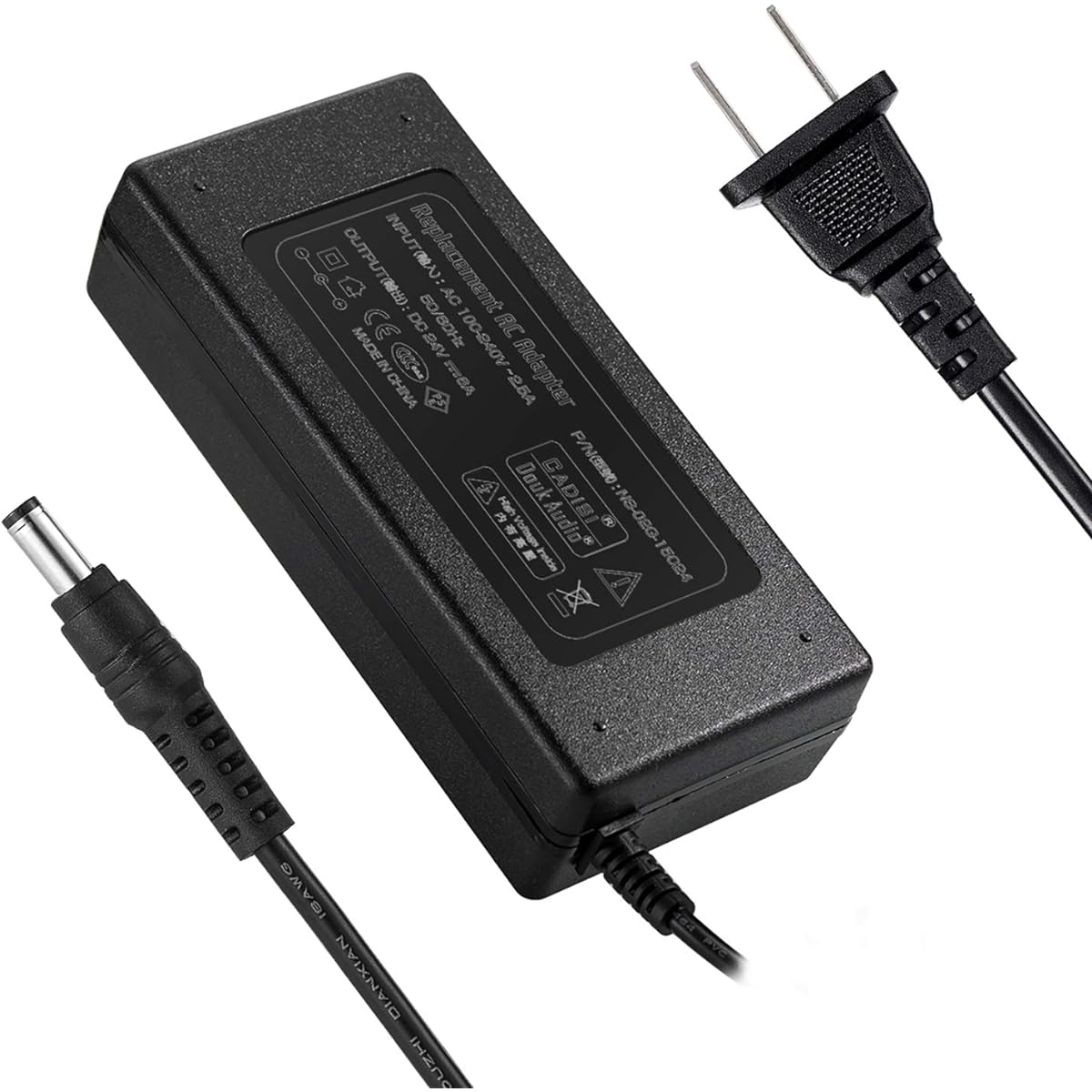 Nobsound DC24V@6A 150W Power Adapter AC100~240V Power Brick for Amplifier
