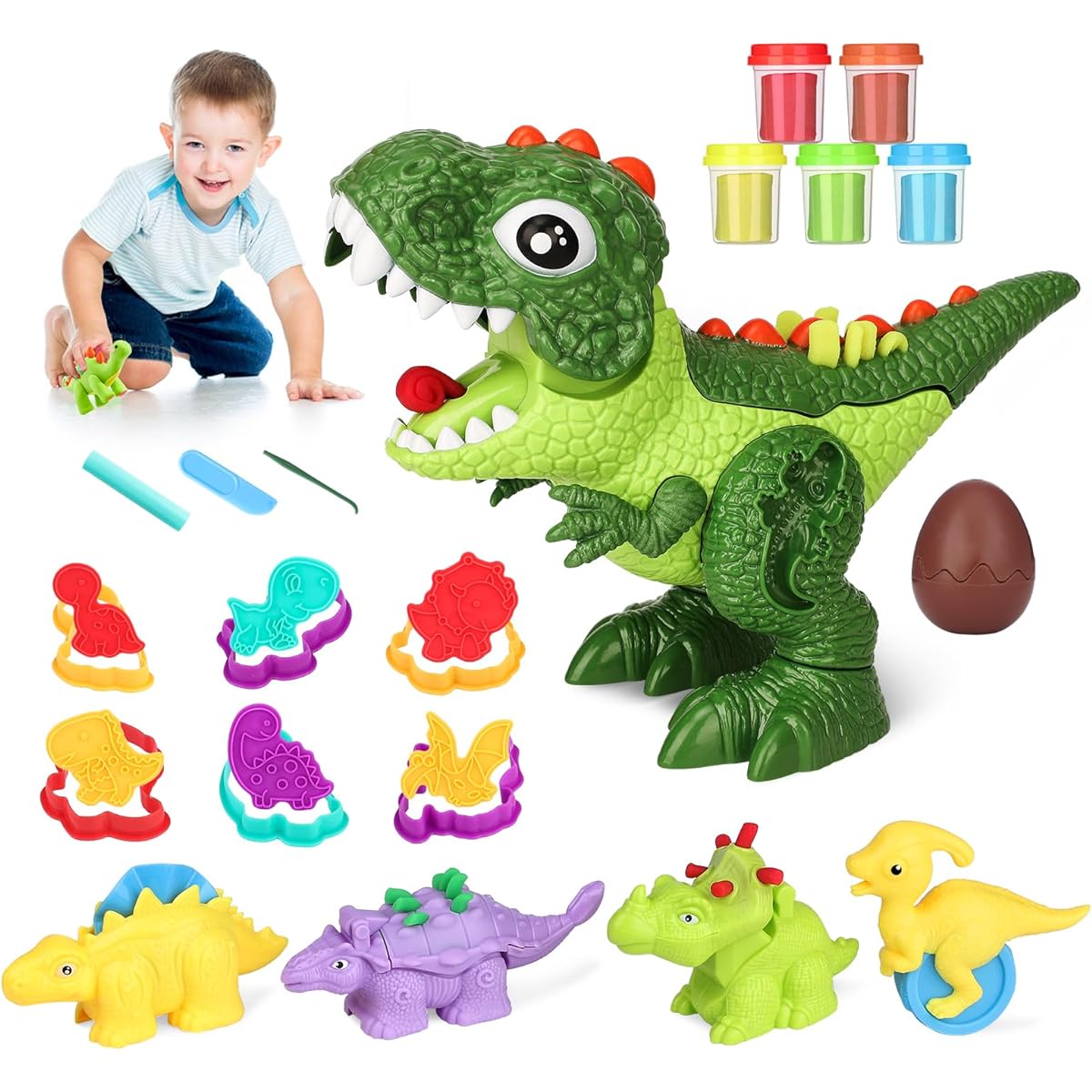 Dinosaur Play Dough