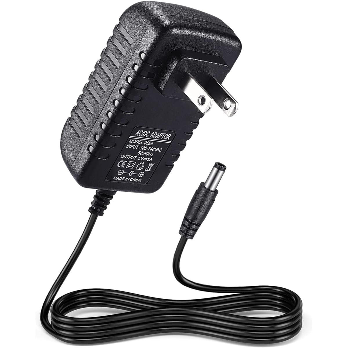 Suacopzar 5V 2A Power Adapter DC 5V 10W Switching Power Supply AC 100V-240V to DC 5 Volt 2 Amp Universal Switching Transformer 5.5x2.5mm & 5.5x2.1mm Plug for Router/CCTV Camera