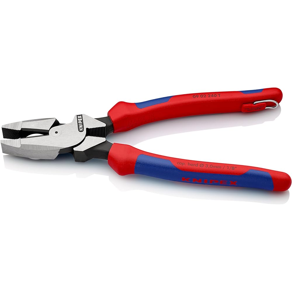 KNIPEX 0902-240TBK Strong pliers for overhead line work Fall prevention
