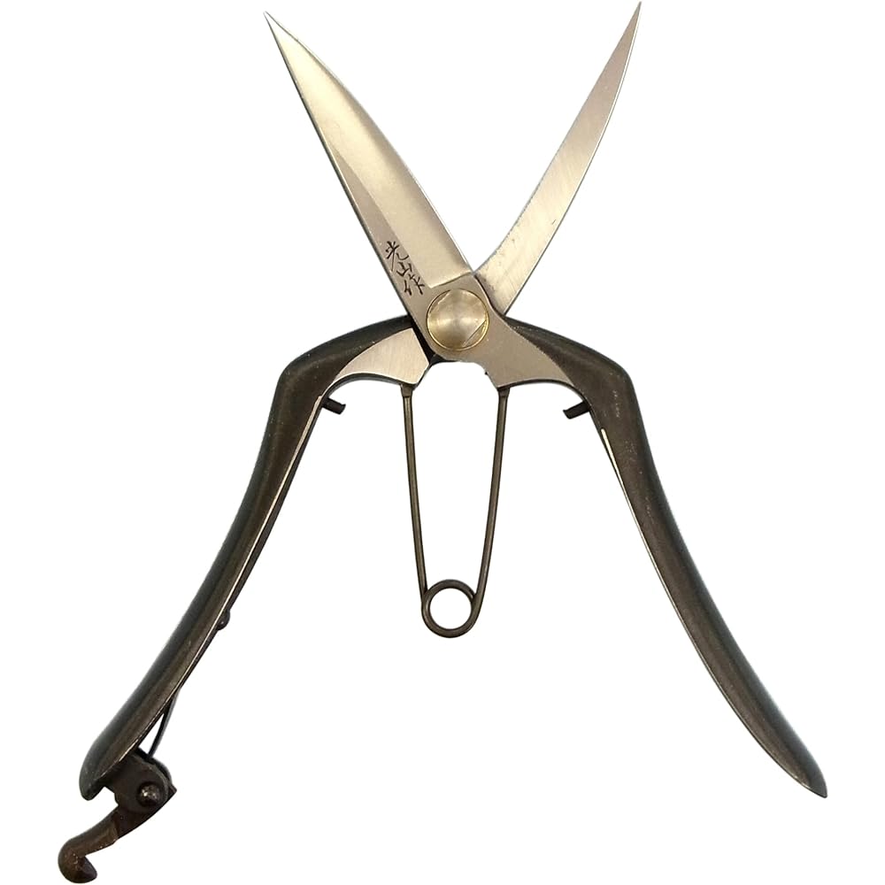 Made by Mitsuyama High quality single-edged bud cutting scissors long blade 200mm HT-2515