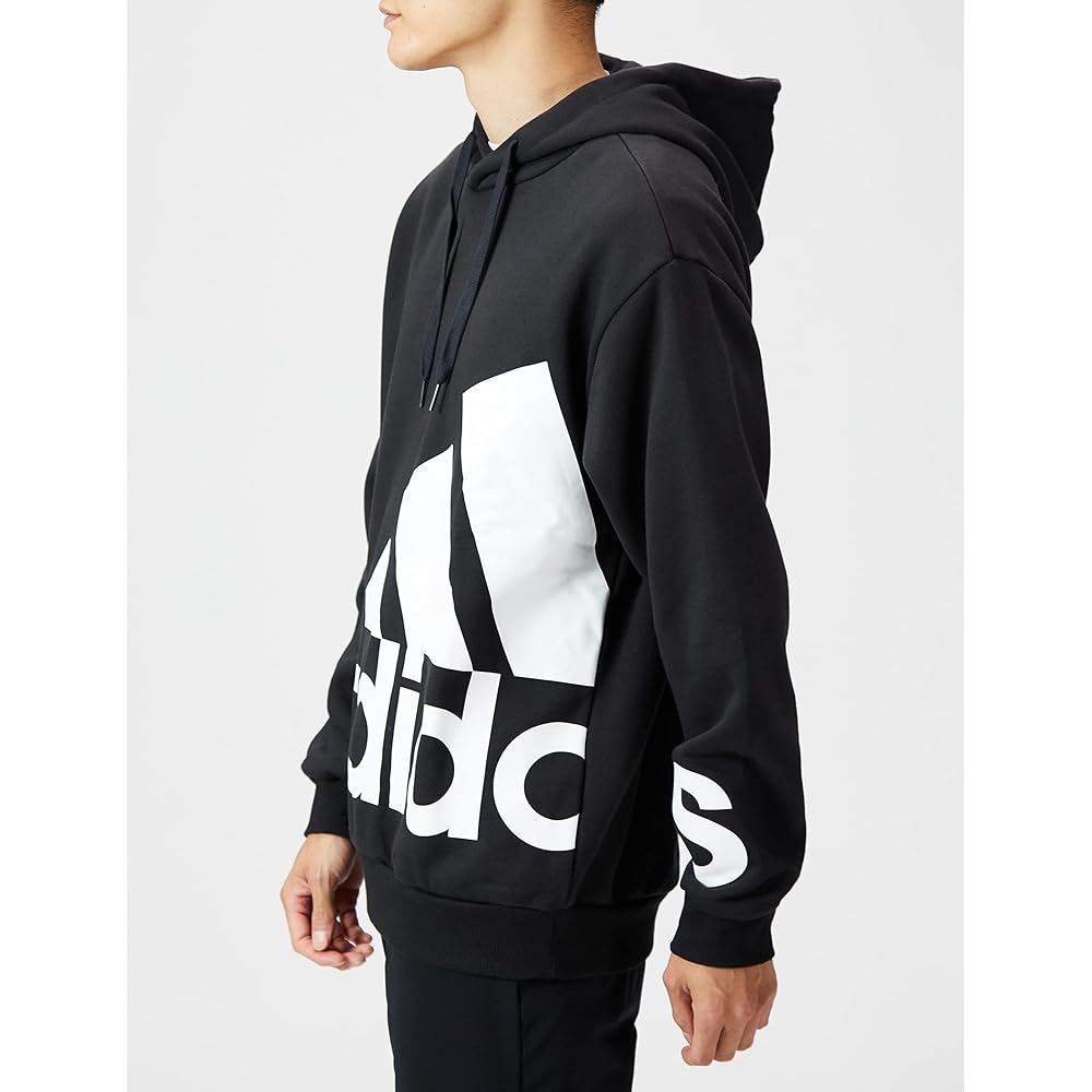 [Adidas] Sweatshirt Hoodie Essentials Giant Logo Fleece Parka IS109 Men's