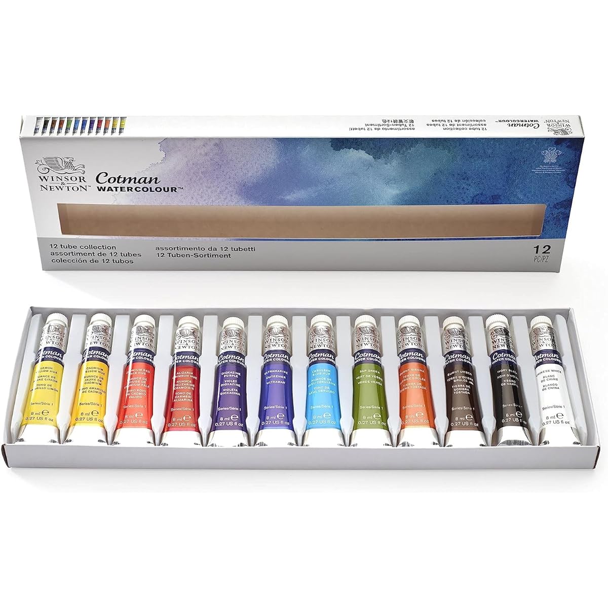 Cotman Tube Watercolor Set-12/Set (Parallel Import)