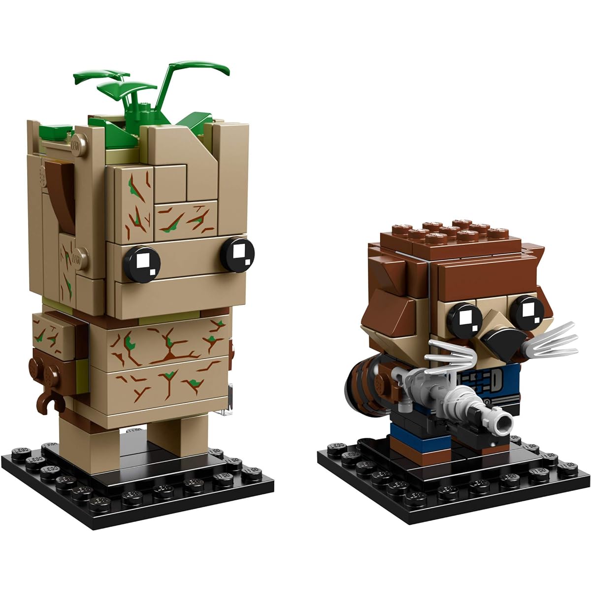 LEGO BrickHeadz Groot & Rocket Building Kit, Multicolor