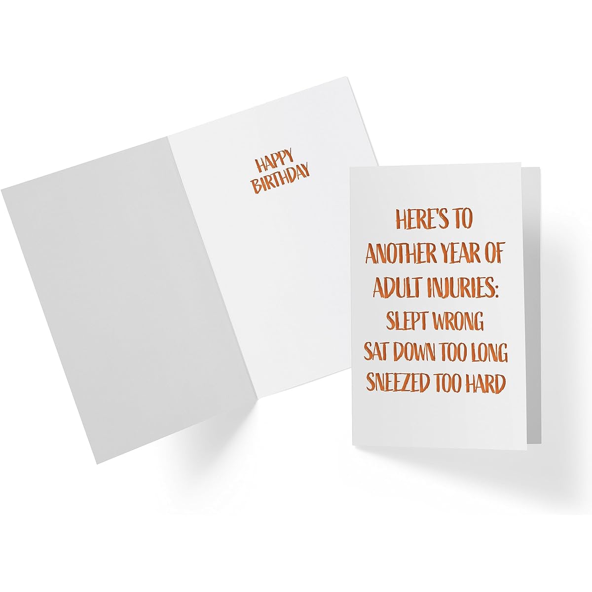 Karto Funny Birthday Cards for Men and Women Large 5.5 x 8.5 Inch Happy Birthday Card Husband Birthday Card Brother Sister Another Year of Injury