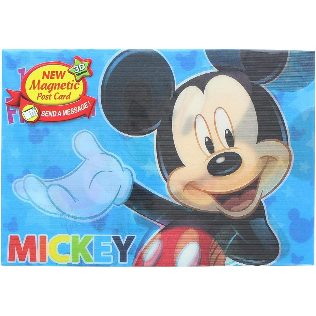 Disney Mickey Magnetic 3D Motion Picture Card