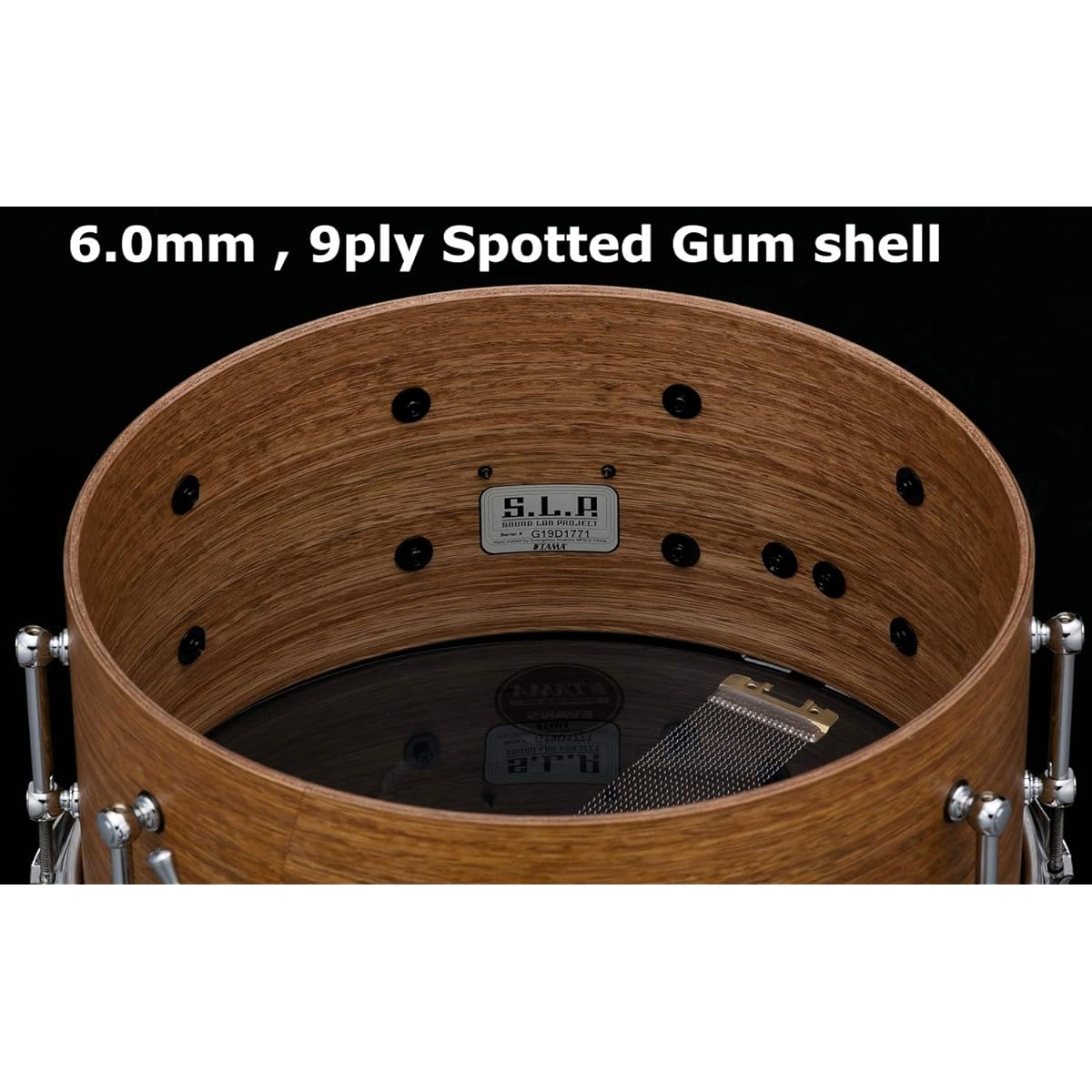 TAMA S.L.P Series Bold Spotted Gum Snare 14"x6.5" LSG1465-SNG