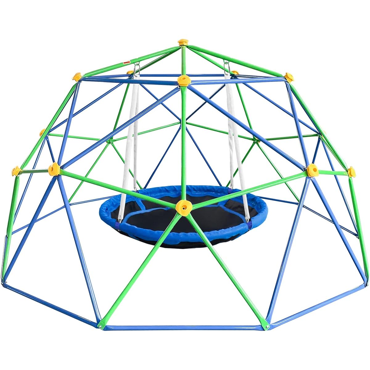JYGOPLA 10ft Climbing Dome, Geometric Dome Climber, 800lb Capacity, Rust & UV Resistant, Geo Jungle Gym for Kids, Ages 3-8, Backyard, Easy Assembly