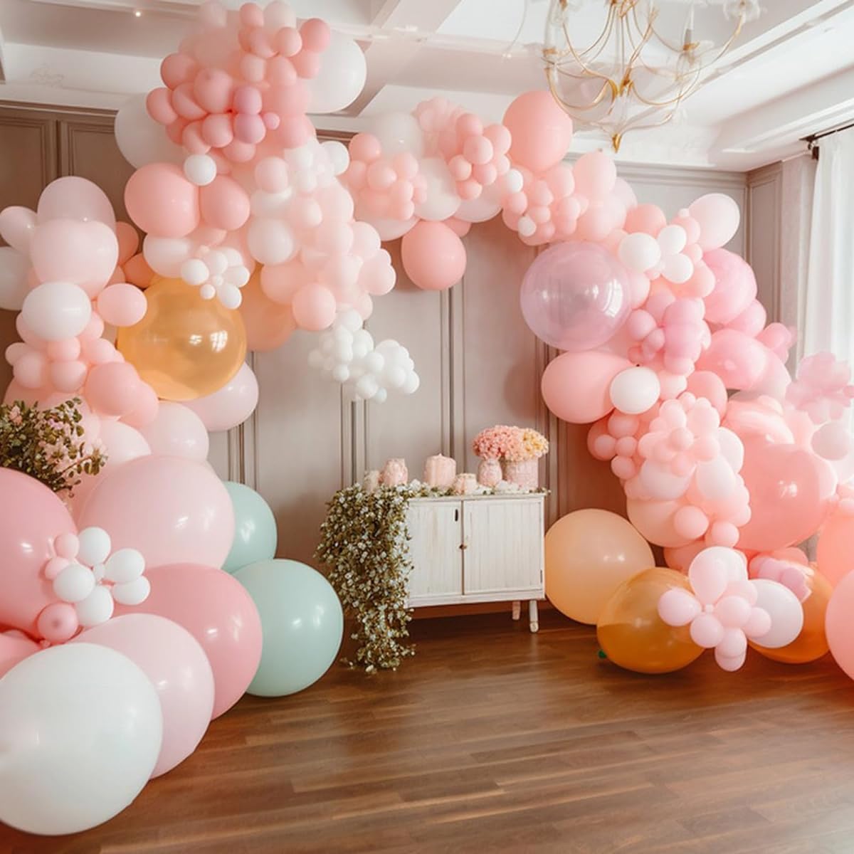 WEIKA 5" Matte Pink Balloons, 200pcs Mini Latex Balloons for Birthday Wedding Engagement Bridal Bachelorette Baby Shower Graduation Carnival Party Decorations Supplies