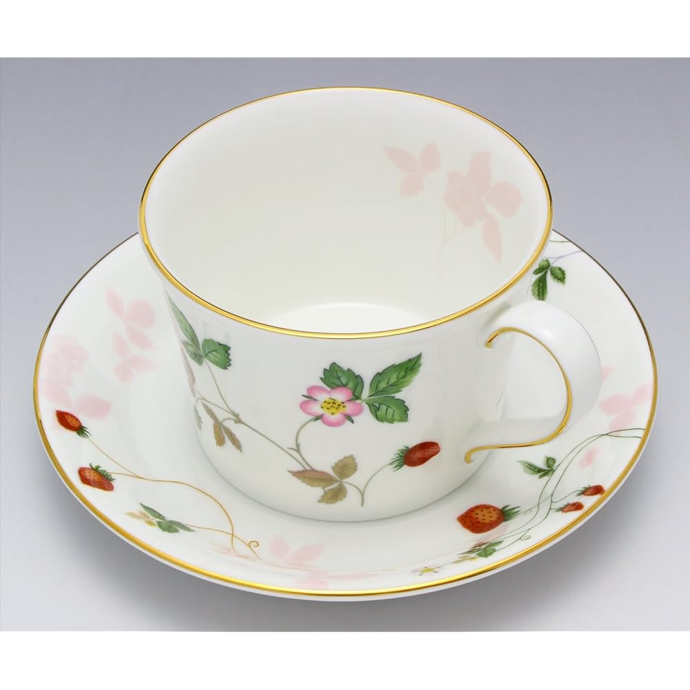 [Regular Imported Product] Wedgwood Wild Strawberry Pastel Cup & Saucer (Delphi) Wedding Gift 1053808