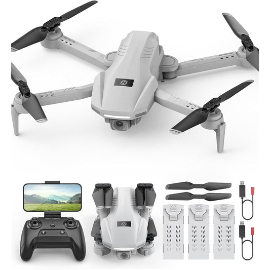00g, no application required, small, 1080P camera, for kids, 3 batteries, 33 minutes flight time, foldable, indoor, high speed turning mode, circle mode, altitude maintenance, 2.4GHz, mode 1/2 free conversion, birthday gift, domestic certification, HS130