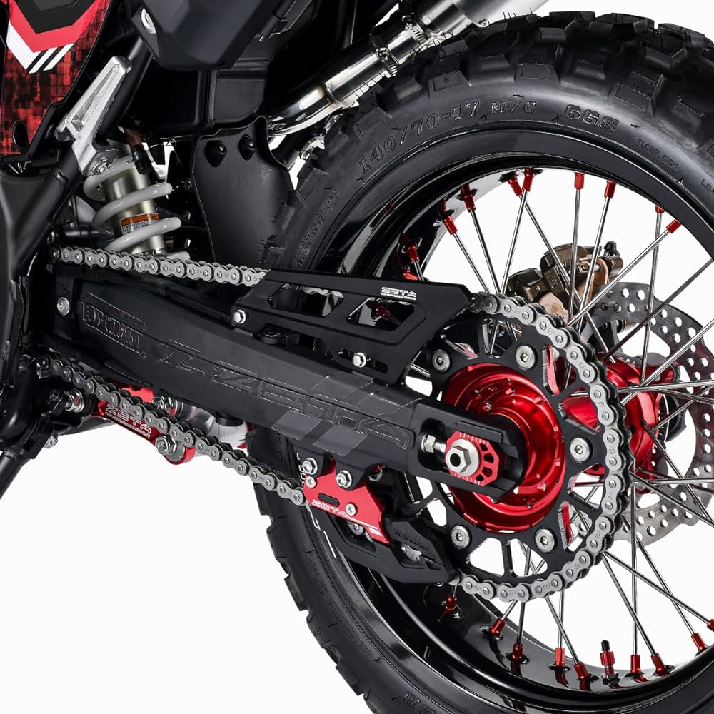 ZETA RACING Heel Guard Black SEROW250, SEROW225, WR250R/X, CRF250L/M/RALLY, AFRICA TWIN, XL750 TRANSALP…etc Contact Prevention High Strength Aluminum Alloy Dress Up SEROW Africa Twin Transalp Dirt Freak Dirtfreak ZE81-2051