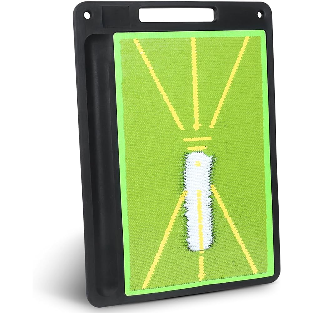 Big Teeth Authentic Golf Mat, Track Tracking, Shot Mat, Golf Practice, Practice Equipment, Swing Modification, Practice Swing Practice, Easy to Carry