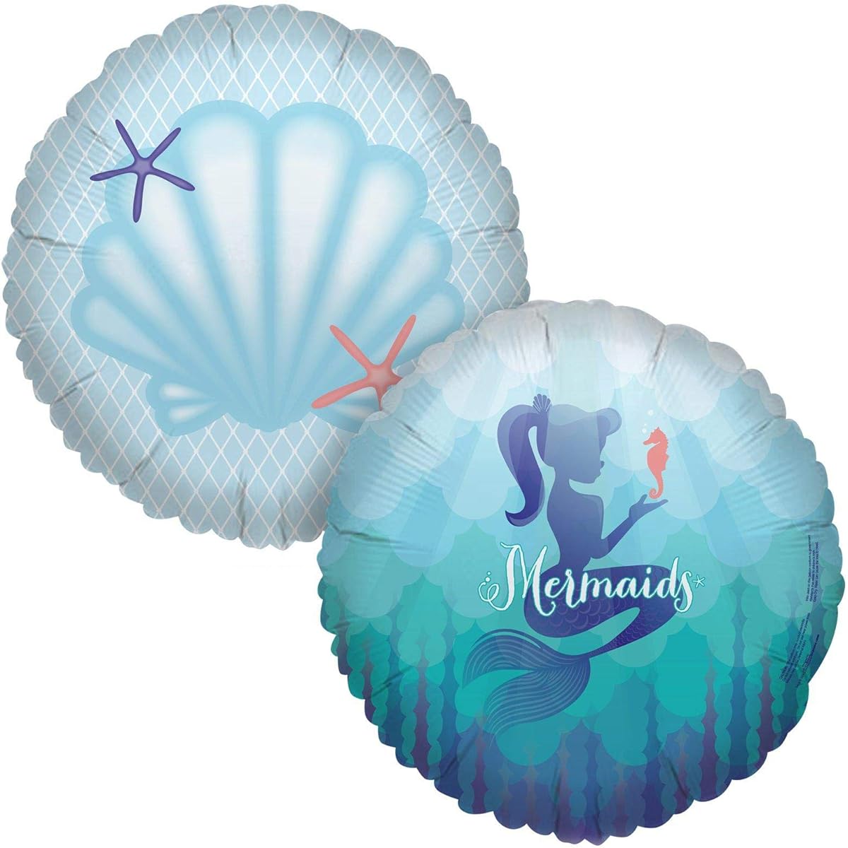 Mermaids Under the Sea Foil Balloon