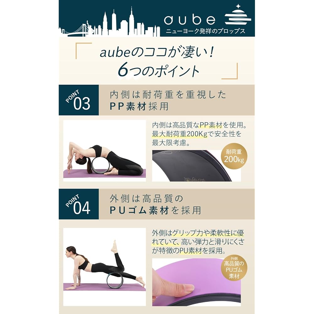 aube Yoga Wheel Yoga Ring Pilates Ring Yoga Wheel Stretching Ring Back Stretching Yoga Equipment Diet Equipment