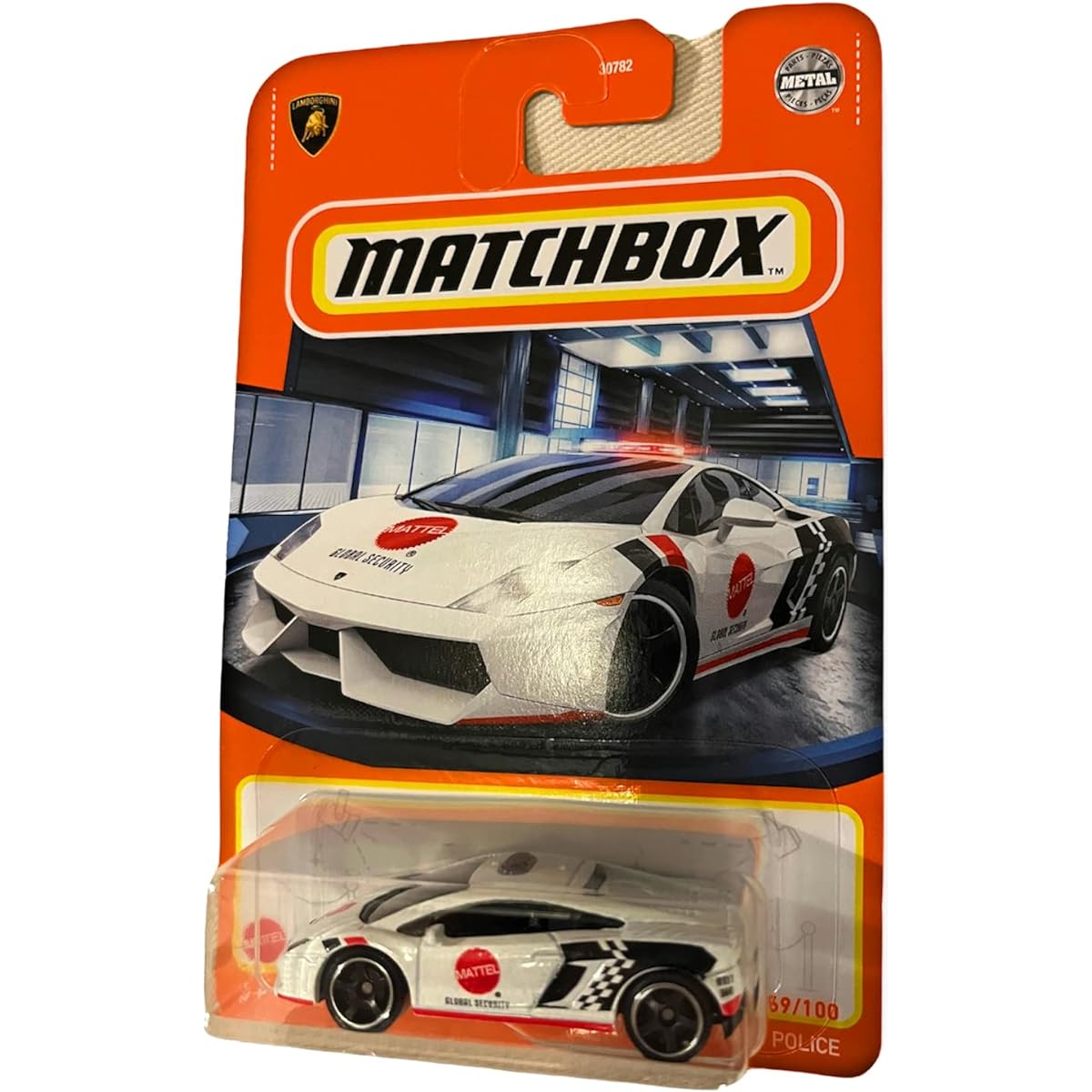 Matchbox Power Grabs White Lamborghini Gallardo Police 69/100