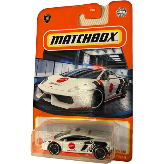 Matchbox Power Grabs White Lamborghini Gallardo Police 69/100