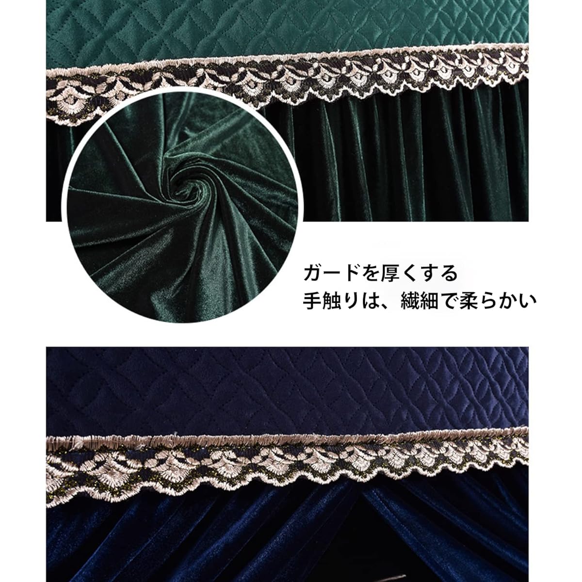 [LiSiJing] Piano Cover Upright Top Cover for Standard Upright Piano Electronic Piano Full Cover Stylish Simple Scandinavian Lace Elegant Piano Hanging Dustproof Cover Piano Bench Cover