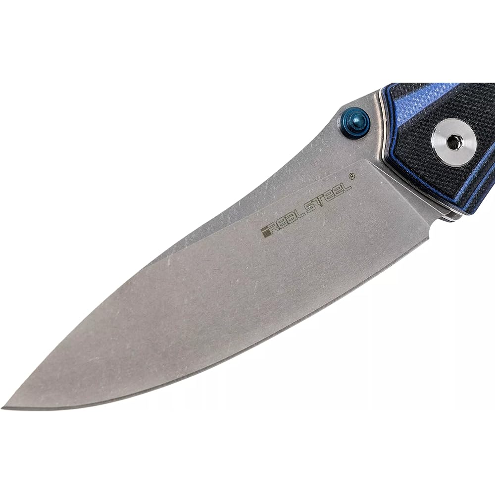 [Domestic authorized distributor product] UMAREX REALSTEEL E802 Hours Blue/Black Real Steel Folding Knife Camping Outdoor Climbing Survival UMA50205