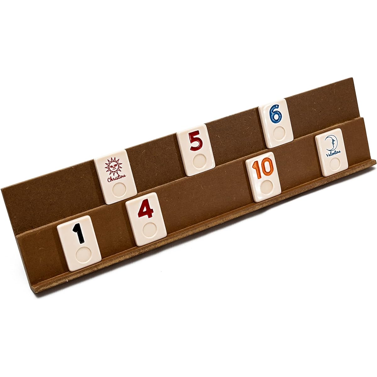 [Bello Games New York] Bello Games New York, Inc. Set of Four Wooden Rummy Racks 405 [Parallel Import]