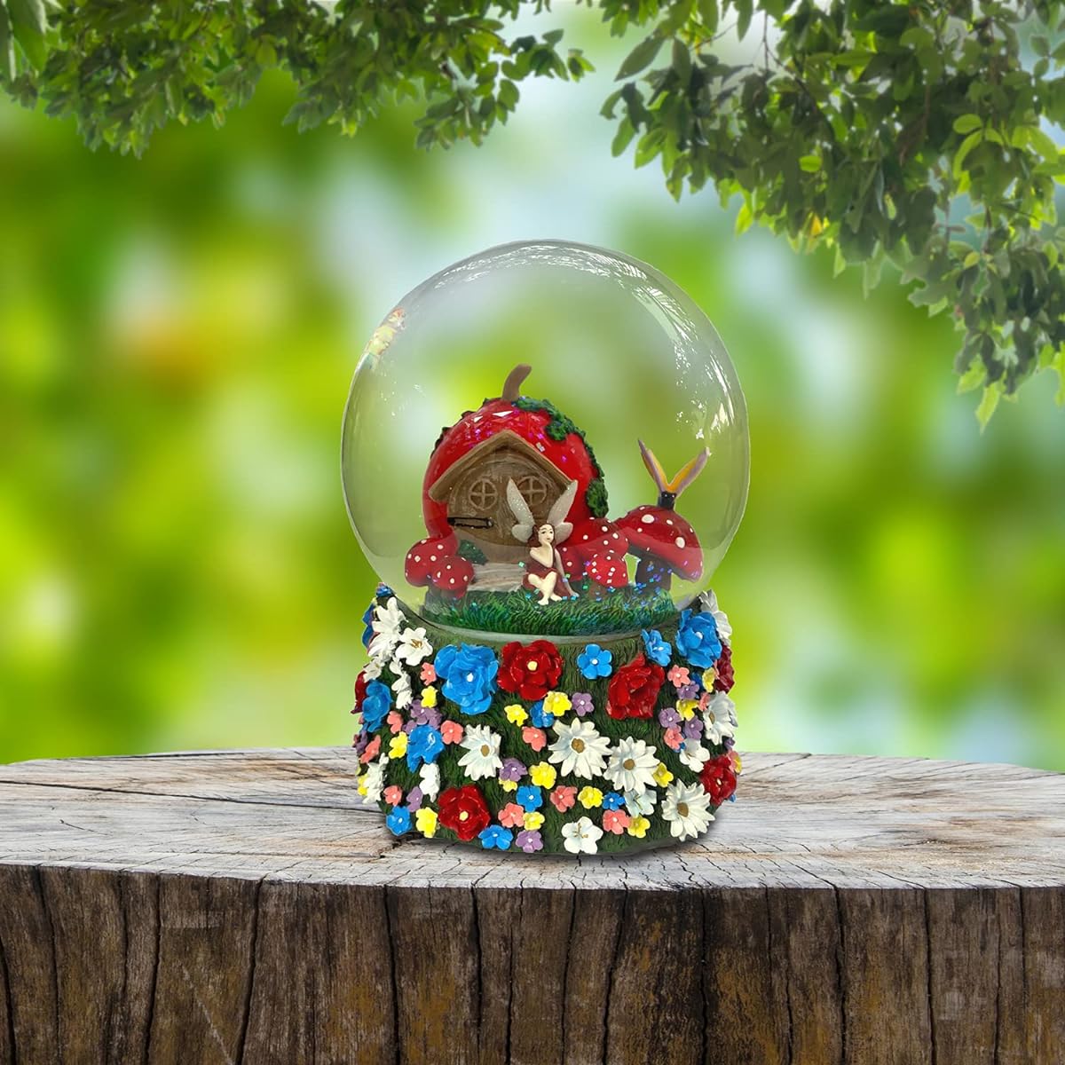 The San Francisco Music Box Company Fairy Water Glove Mushroom House