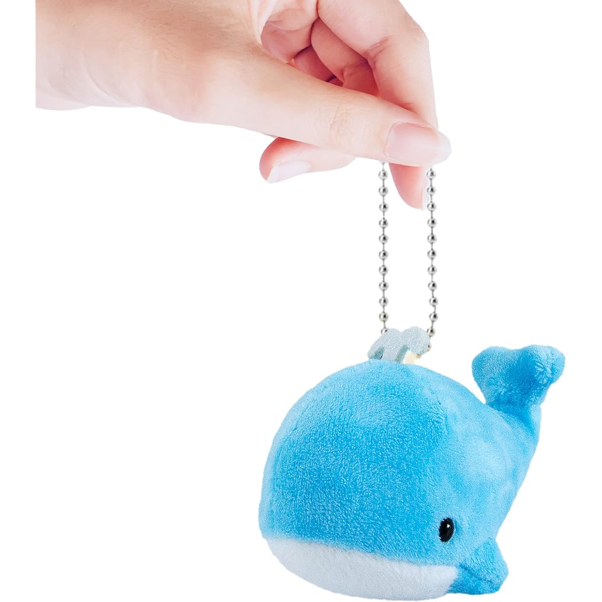 BB Funhouse Whale Stuffed Toy Set 6 Pack Soft Stuffed Animal Keychain Set Goodie Bag Fillers Party Favors Carnival Prizes Kids Boys Girls 3.15''