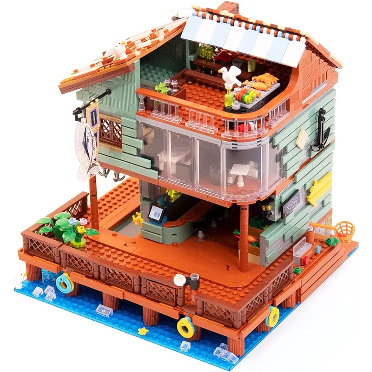 Insgen Micro Mini House Building Blocks Set for Adults 2096 Pieces Ideas Gifts Architecture Construction Modular Cabin Kit Toys (Not Compatible with Lego)
