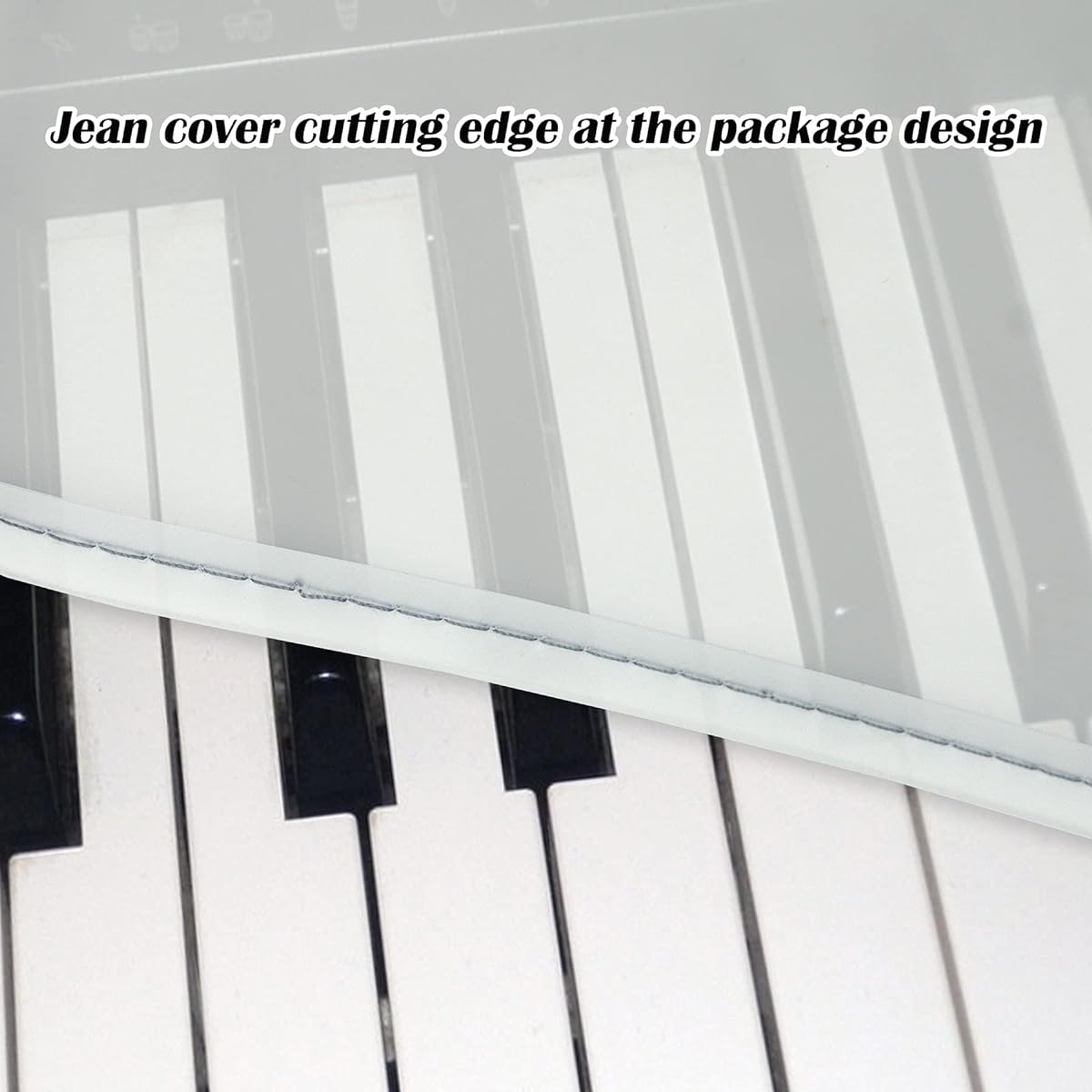 LIGICKY Keyboard Dust Cover, Waterproof Transparent Piano Cover for 88 Key Keyboard and Digital Piano