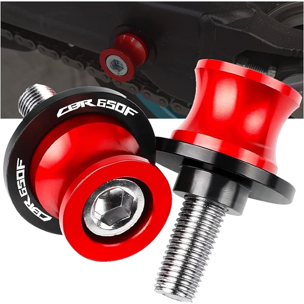 Stand Screw Slider Motorcycle Rear Cycloid Shaft Rear Bracket Screw Slider Aluminum is perfect for Honda CBR650R CB650R CBR650F CB650F CBR 650R/650F CB 650R/650F. (Color: 1)