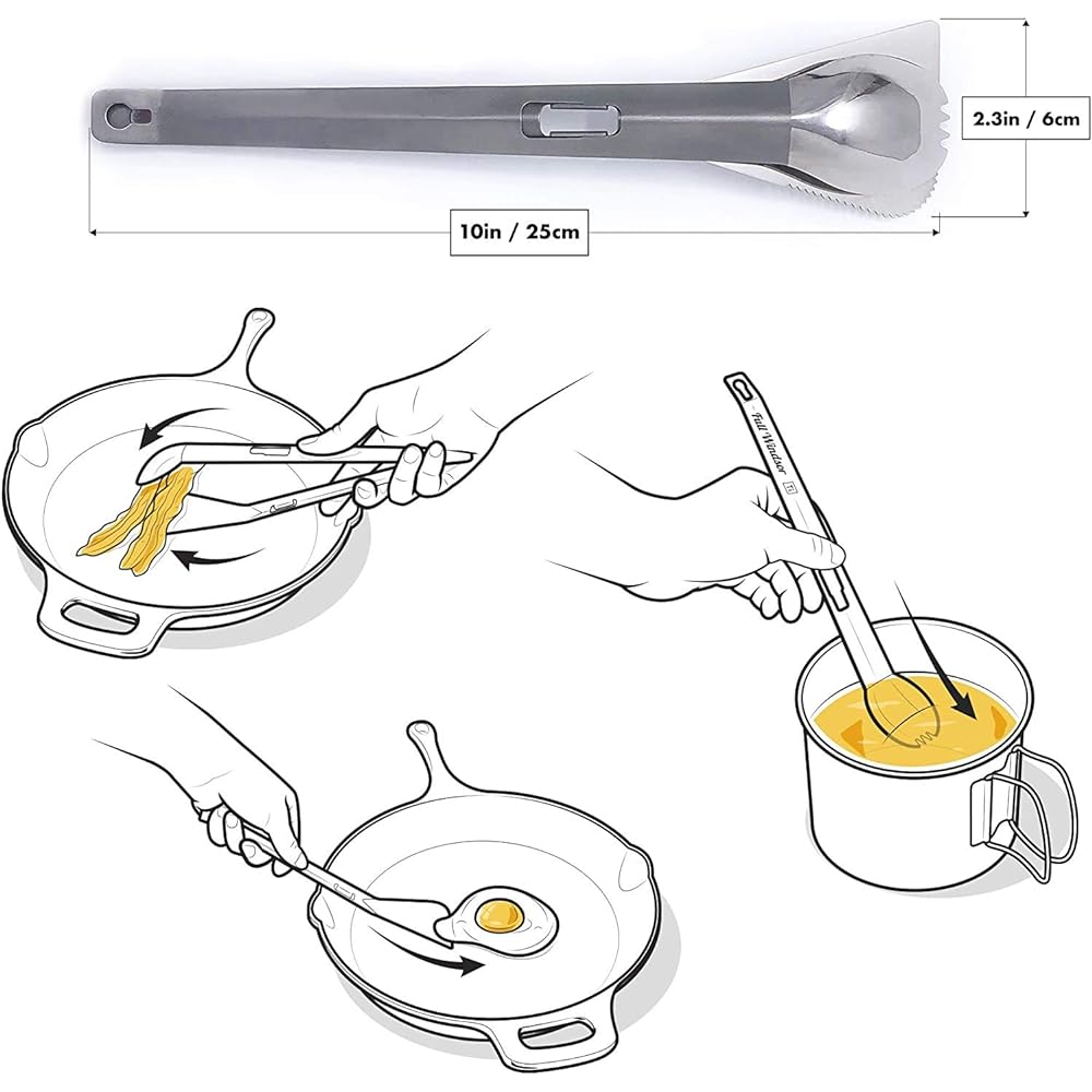 Full Windsor THE SPLITTER Splitter Titanium Multi-cooking Utensil Spoke + Patula = Tongs [Domestic Genuine Product]