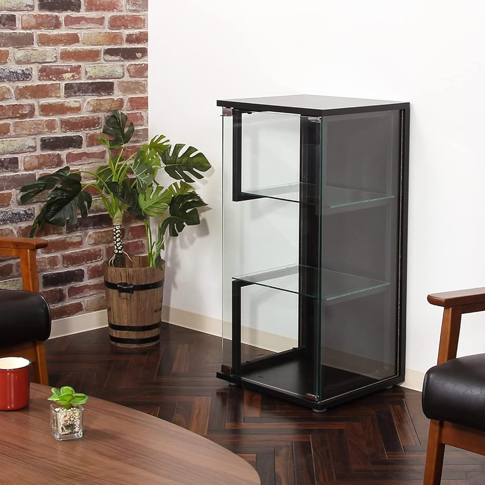 Legras Collection Case Figure Case 3 Tiers Width 42.5 x Depth 37 x Height 86cm Black Steel Frame Assembly Product S Frame 72805