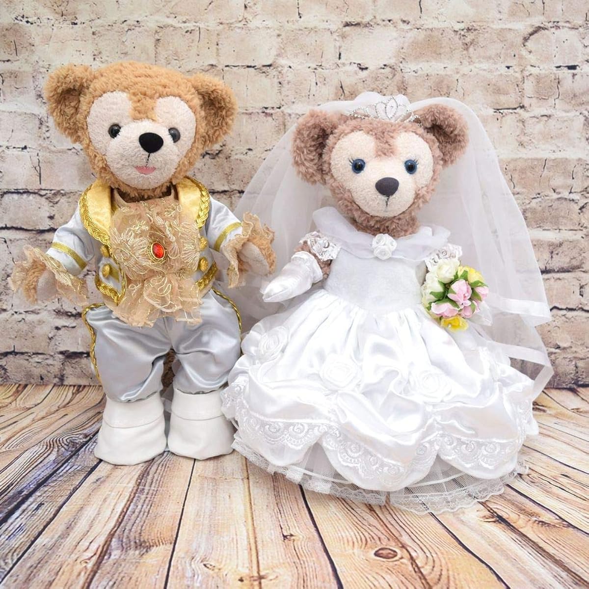 [Teddy Bear Mail Order Alice] Duffy & ShellieMay Costume Beauty and the Beast Wedding ver. Belle & Adam (no body) S size