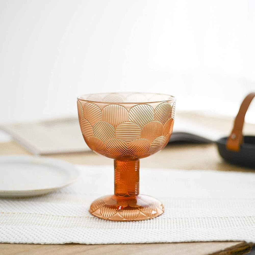 [Regular Imported Product] Iittala Miranda Bowl with Legs 145mm Seville Orange 1051298