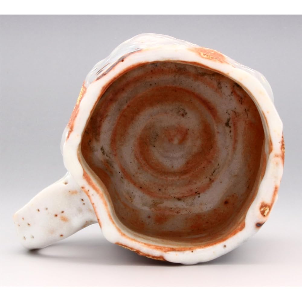 Mino Ware Higashiyama Kiln Mug Cup Shino Shaved Approximately Diameter 8 x Height 9cm Capacity Approximately 290ml Made in Japan (Includes Cosmetic Box) 551-0010