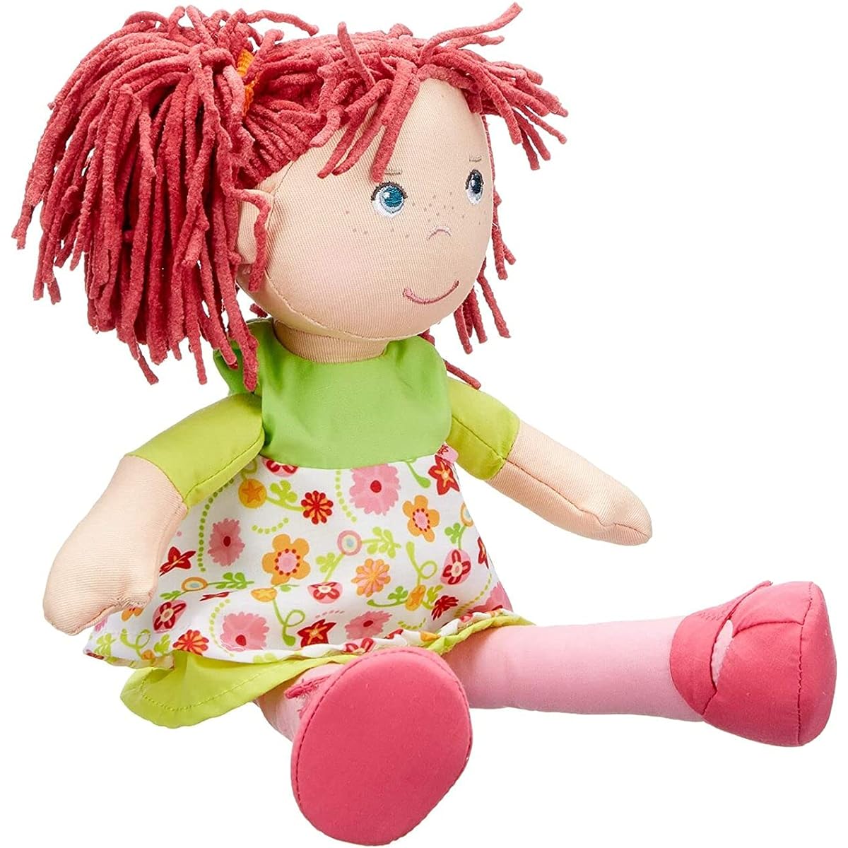 HABA Liese 12" Soft Doll with Blue Eyes and Red Pigtails