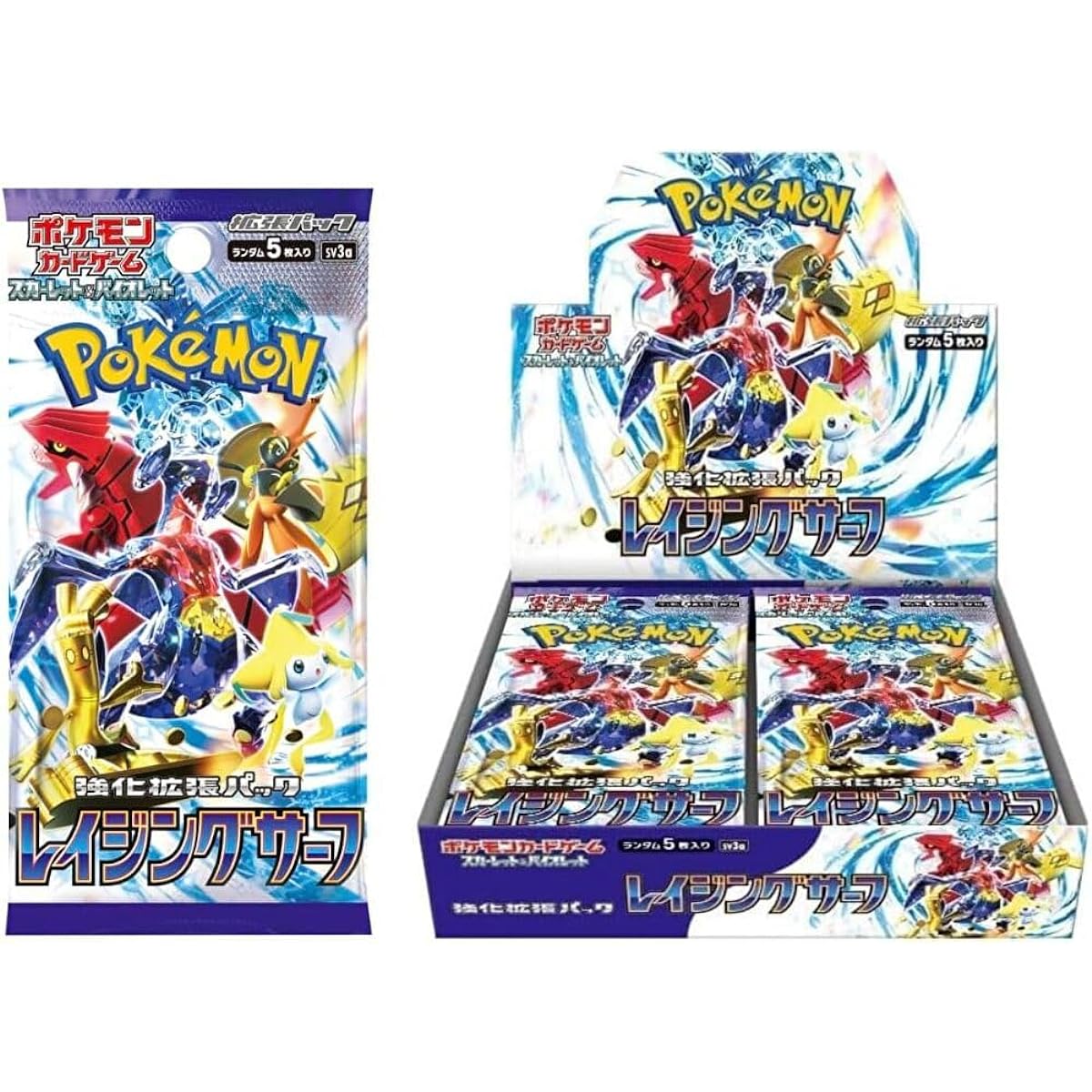 [Unopened box with shrink wrap] Raging Surf BOX Pokemon Card Game Scarlet & Violet Enhanced Expansion Pack