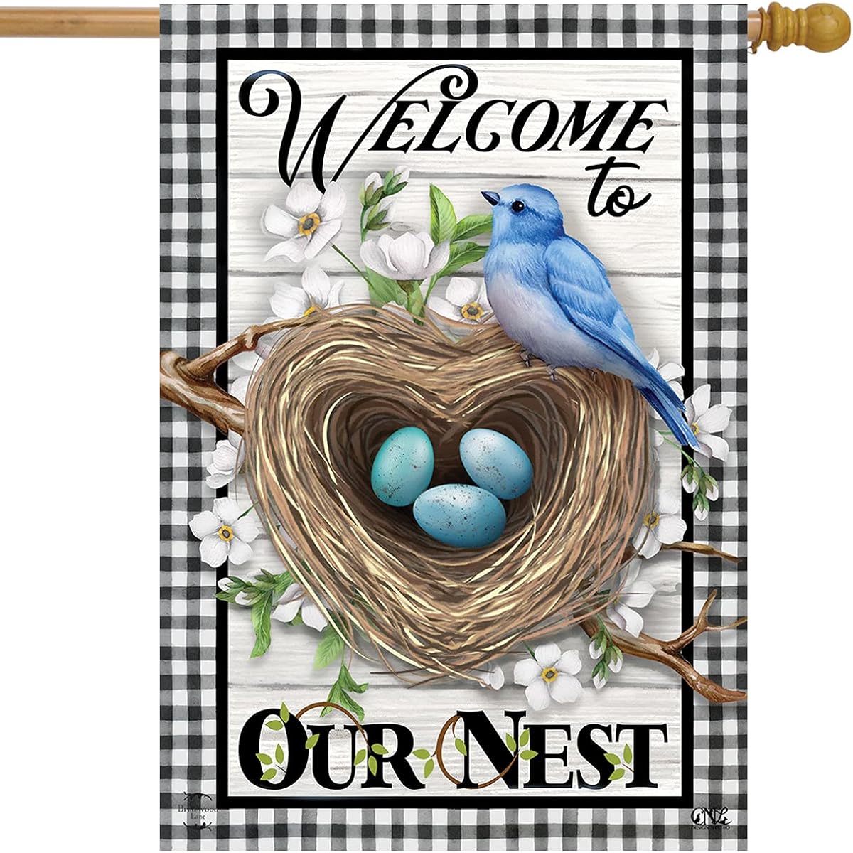 Briarwood Lane Welcome to Our Nest Inspiration House Flag 28 x 40 inches