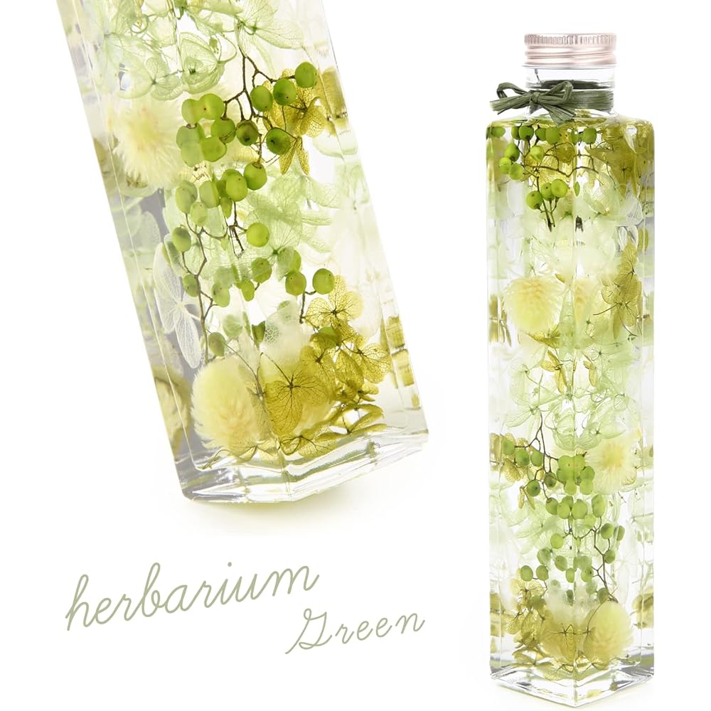 [Felinas] Herbarium square type (with gift box ribbon) (pink & green)