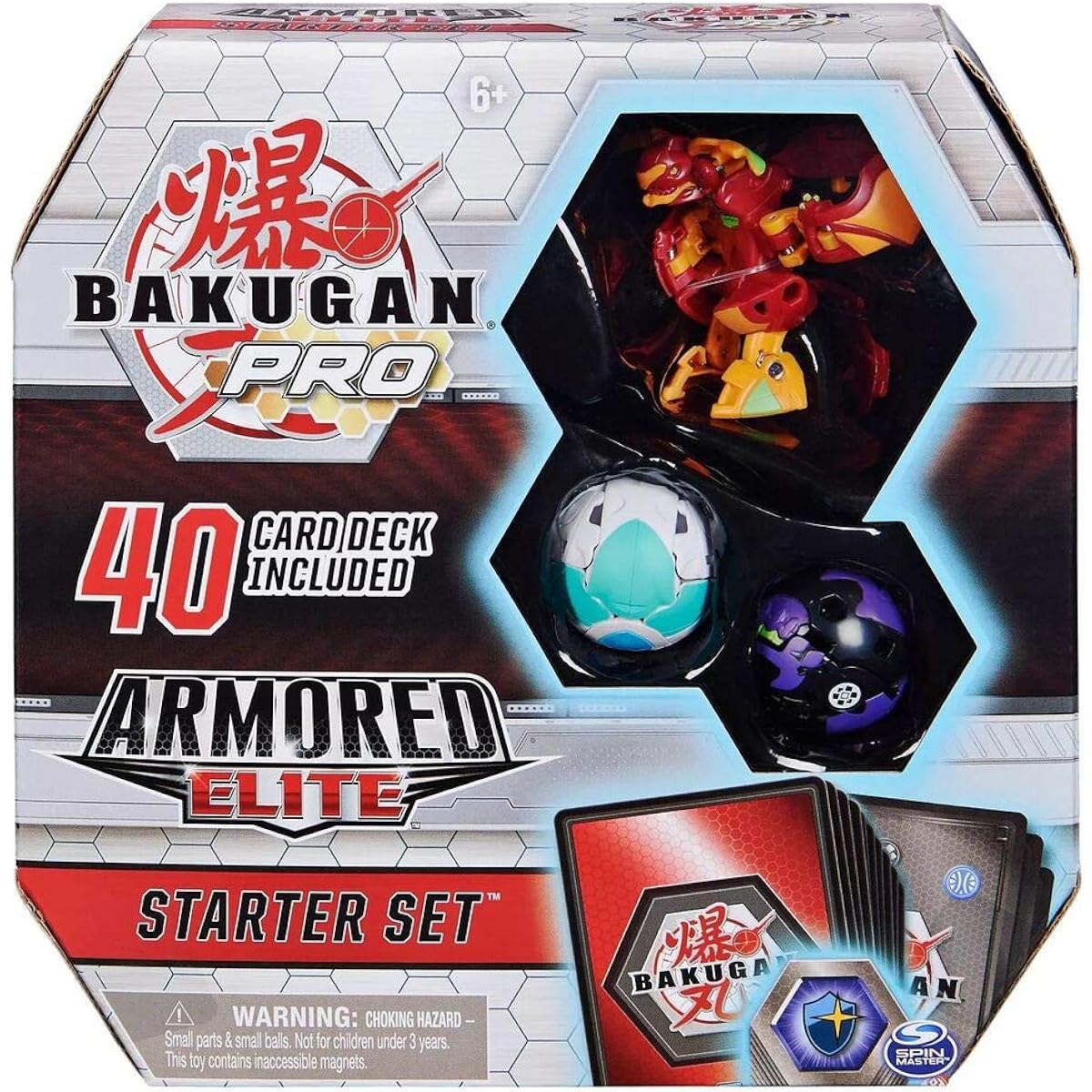 Bakugan Pro Armored Elite Starter Set Transforming Creature Pyras Batrix Recommended for ages 6 and up