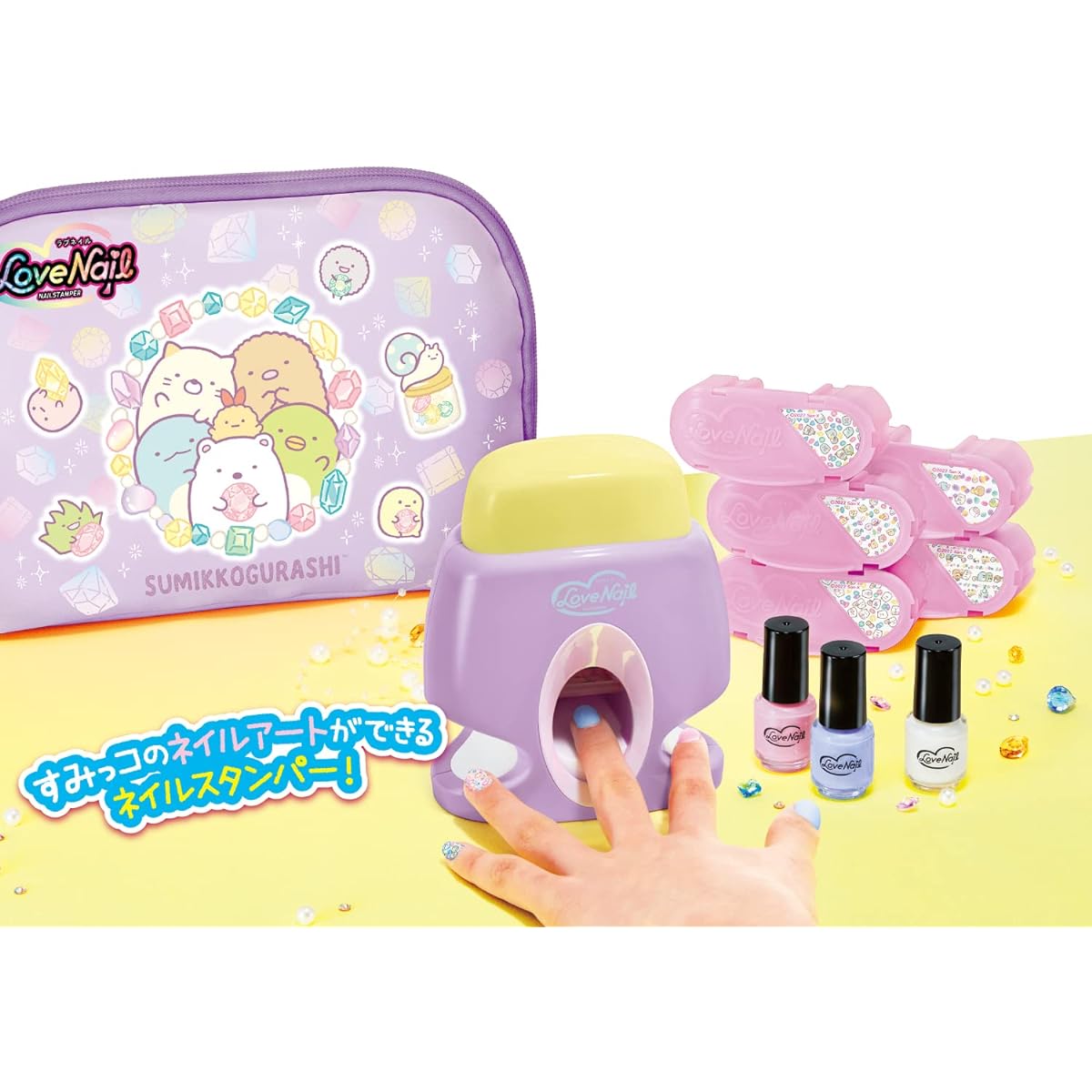 Agatsuma Love Nail Nail Stamper Sumikko Gurashi DX Set [2022] Purple