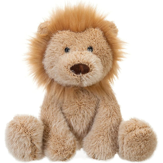 Apricot Lamb Lion Plush Toy, Fluffy and Cute Lion, Sitting Height 23cm