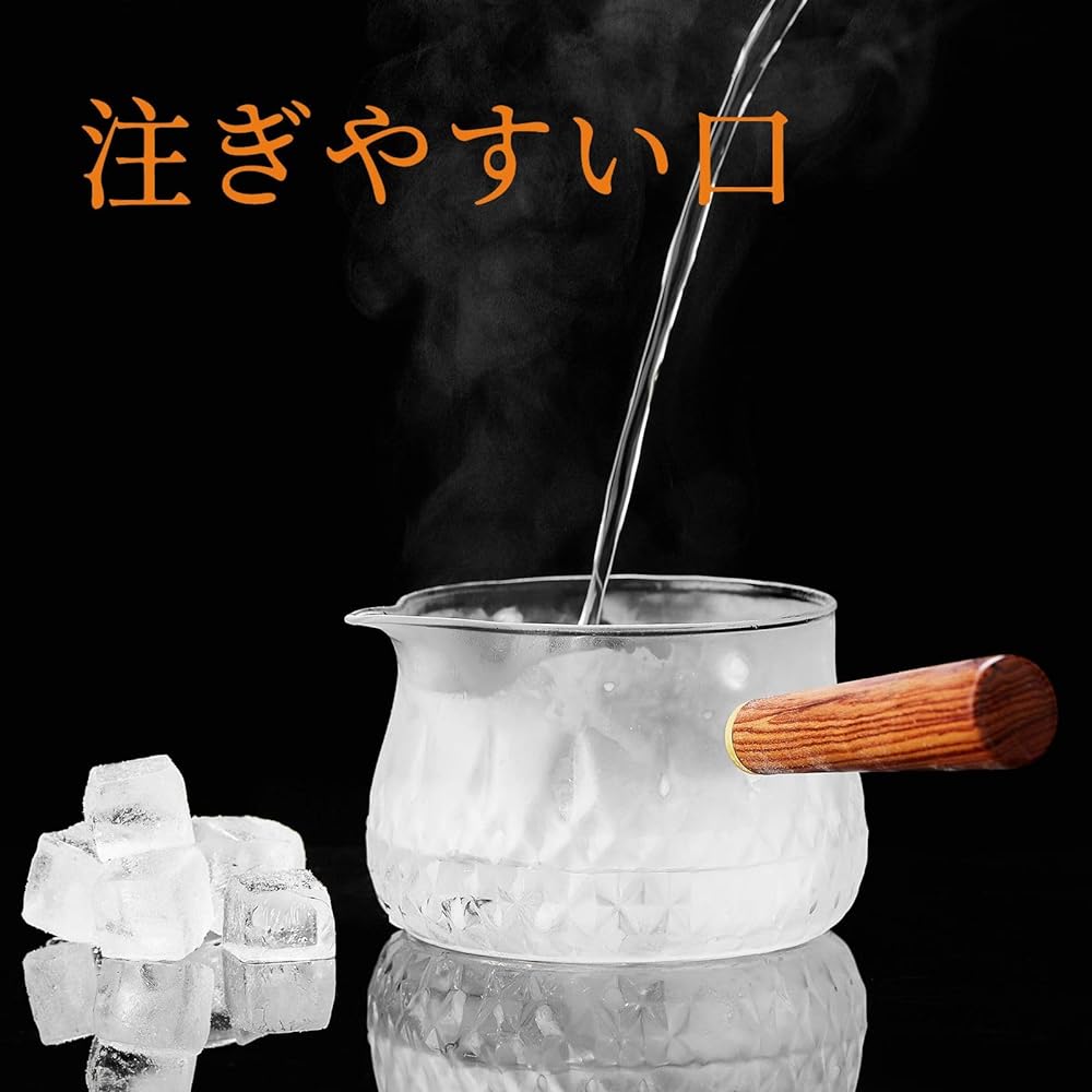 Unbreakable Teapot Glass Heat Resistant Teapot Large 800ml Large Capacity Open Fire Unbreakable Simple Tea Strainer and Handle Included Transparent Easy to Wash Refrigerator Clear