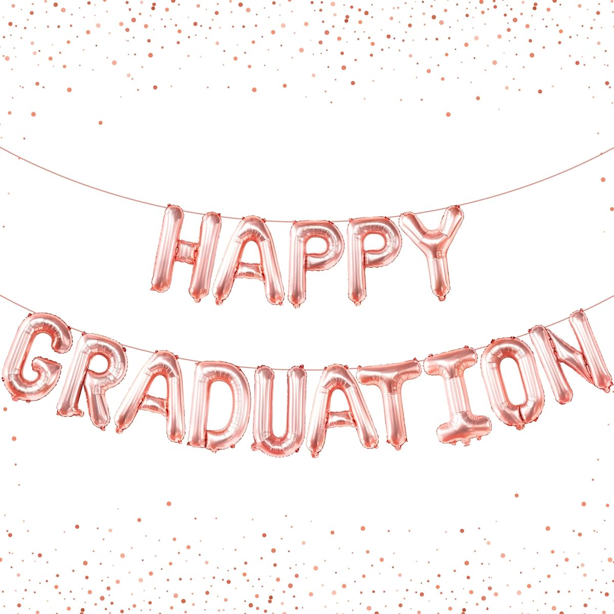 Happy Graduation Banner Balloons Large 16 Inch Rose Gold Graduation Party Decorations 2023 Graduation Celebration Balloons 2023 Graduation Celebration Graduation Gift Graduation Decoration 2023