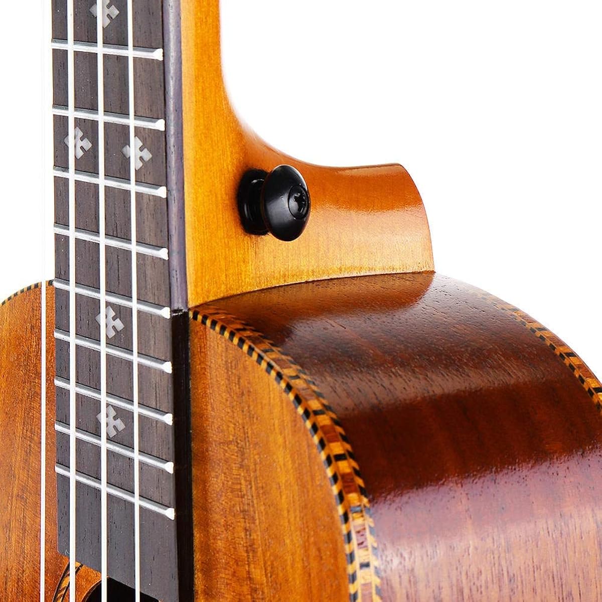 Classical Guitar 24 Inch Guitar Ukulele Wood and Tiger Skin Ukulele with Bag and String for Beginners Easy to Learn and Play (Color : As shown, Size : 24 inch)