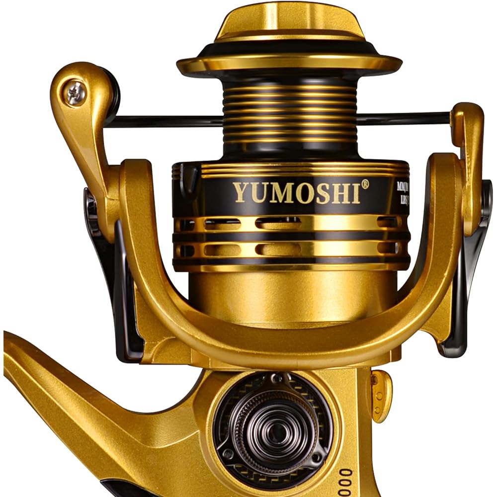 MOTRING Fishing Reel Fishing Reel Left and Right Handle Interchangeable 5.5: 1 Gear 13+1BB Foldable Spinning Reel Metal Handle Ultra Light Compact Sea Fishing River Fishing Boat Fishing Reel Fishing Tools