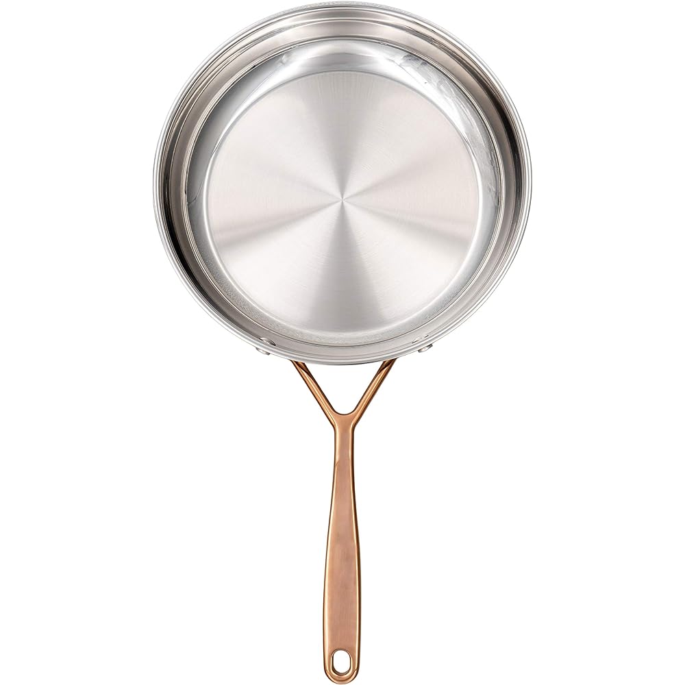 Zwilling J.A. Henckels Japan "Bella Sera Rose Gold Frying Pan 20cm" Stainless Steel 3 Layer Bottom Structure IH Compatible Dishwasher Safe 10 Year Warranty [Japanese Official Product] 71168-200